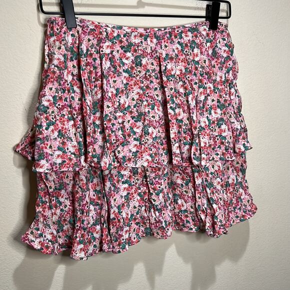 Zara Ruffled Multi-Color Floral Skort Size S - Picture 5 of 8